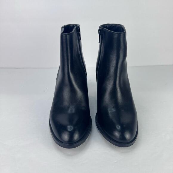 EUC LAMICA Black Soft Leather Block Heel Women's Booties Made in Italy - Picture 6 of 10